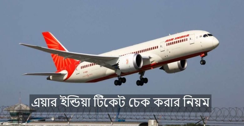 air india ticket check