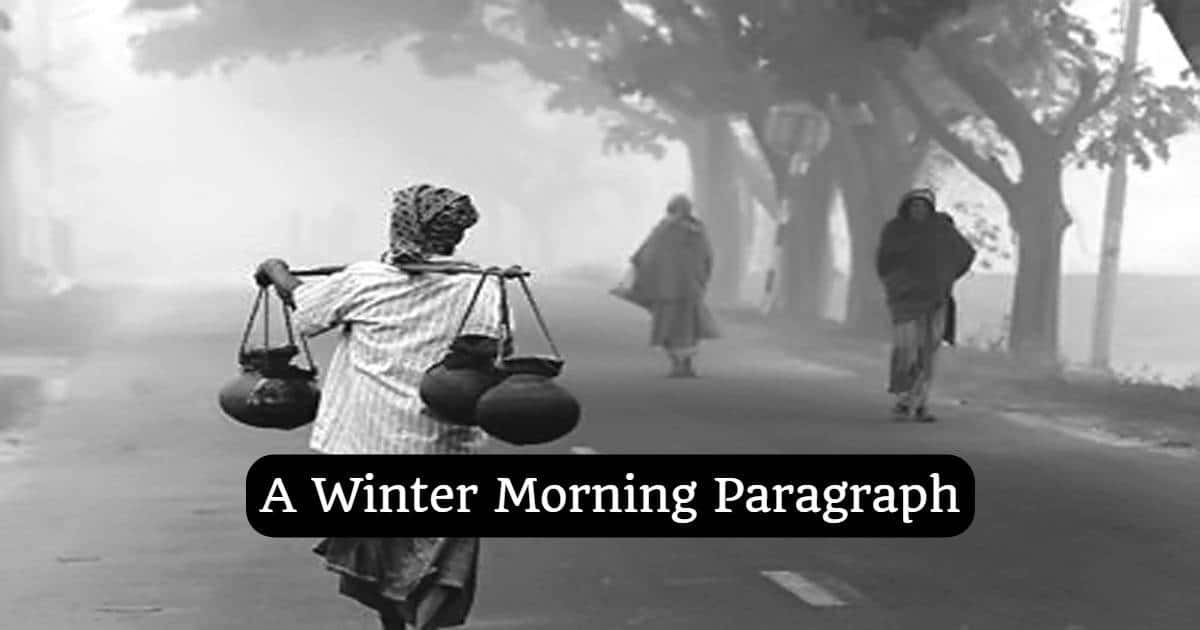 A Winter Morning Paragraph