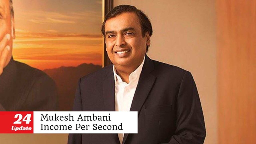 Mukesh Ambani Income Per Second