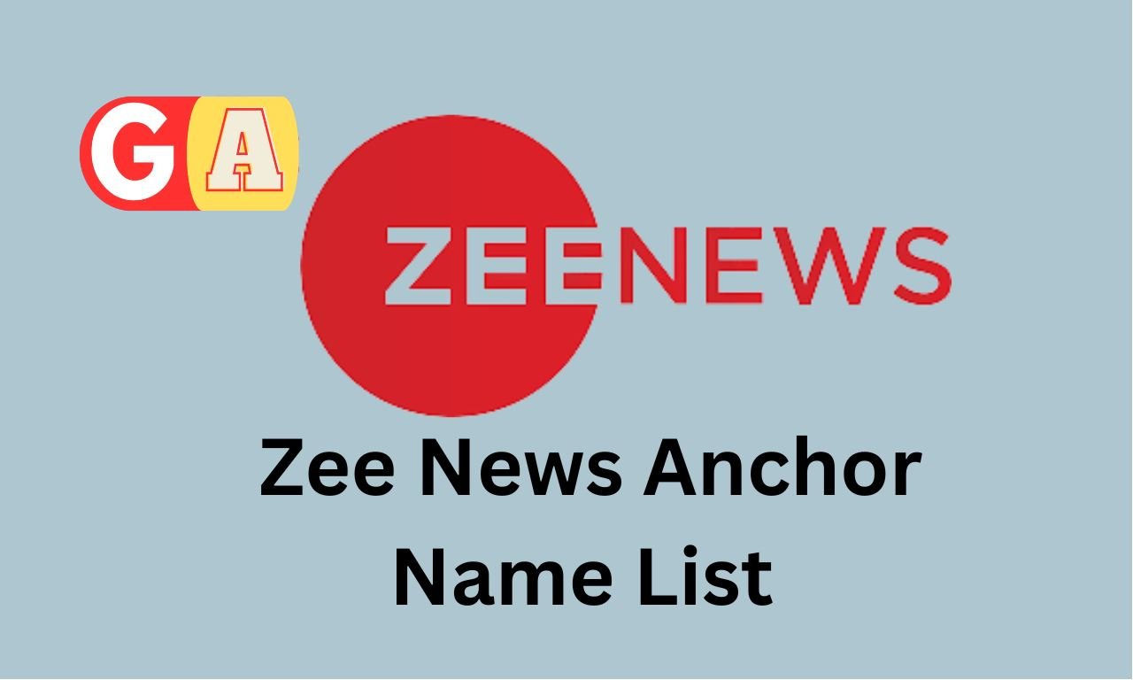 Zee News Anchor