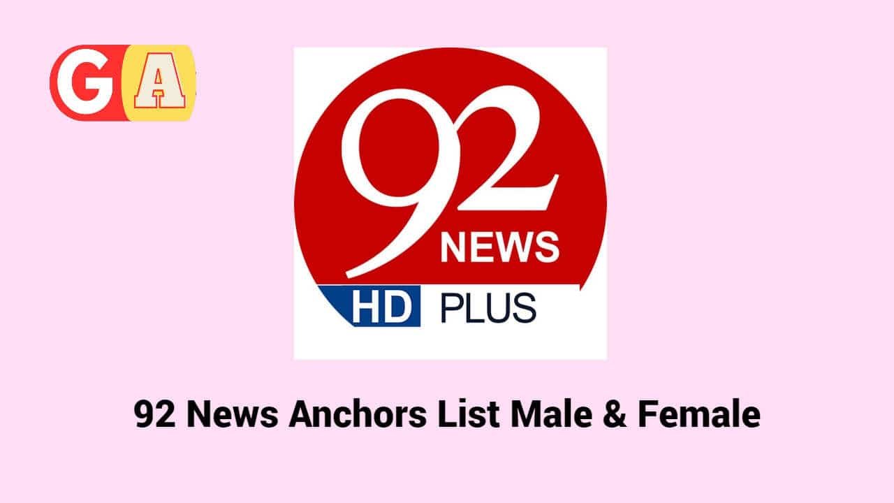 92 News Anchors List