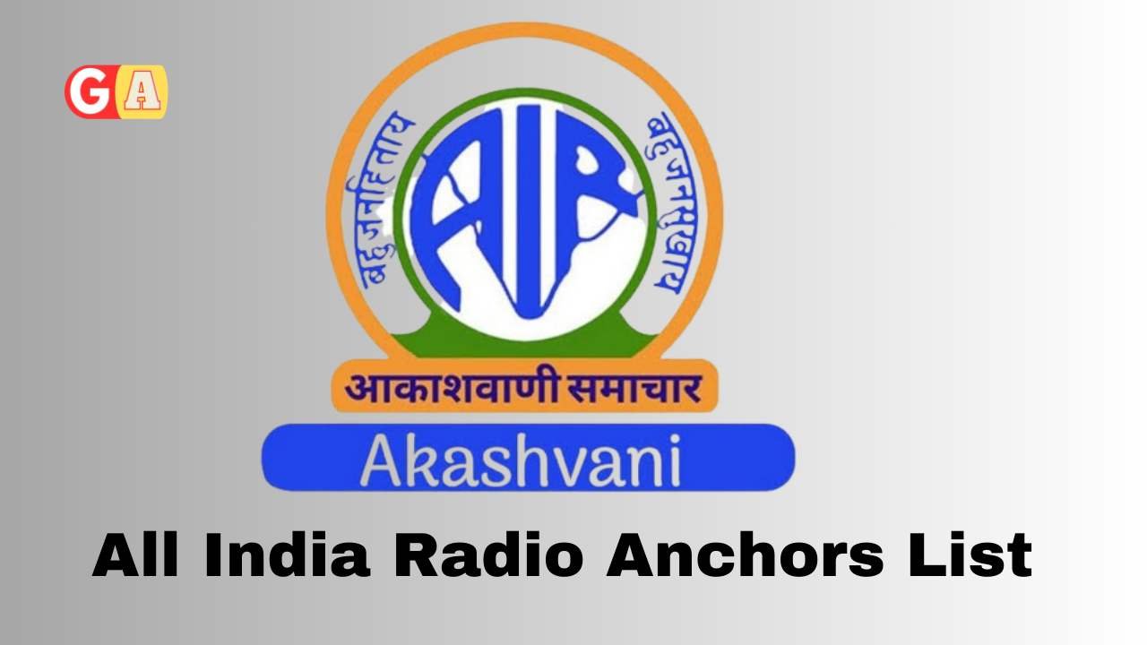 All India Radio Anchors List